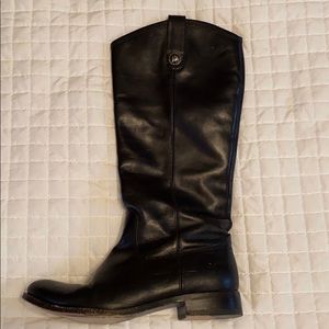Frye Womens Melissa Button Lug Tall Knee High Boot